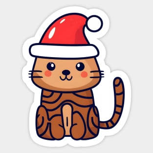 Christmas Cat Sticker